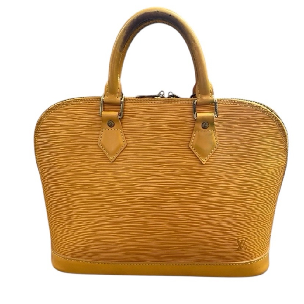Louis Vuitton Yellow Epi Alma Handbag